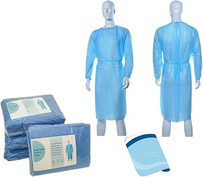 Blouse d'isolation jetable 5 pièces/paquet taille unique + écran facial gratuit. DIAYTAR COTE D'IVOIRE, la boutique en ligne généraliste de référence en Côte d'Ivoire, propose plus de 300 000 références pour répondre à tous vos besoins. Avec une offre diversifiée et constamment mise à jour, DIAYTAR COTE D'IVOIRE est la destination idéale pour faire vos courses en ligne. Elle offre une expérience d'achat unique et sécurisée.