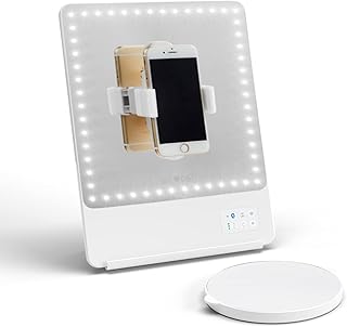 Miroir de courtoisie intelligent glamcore riki skinny avec lumières led hd, miroir grossissant, support mobile et commande bluetooth (blanc, zoom 5x). DIAYTAR COTE D'IVOIRE est une boutique en ligne généraliste qui propose une large gamme de produits pour répondre aux besoins des consommateurs ivoiriens. Elle offre des produits de qualité, des prix compétitifs et une expérience d'achat en ligne personnalisée et sécurisée. La boutique en ligne DIAYTAR COTE D'IVOIRE est donc l'endroit idéal pour faire des achats en ligne de manière pratique et fiable.