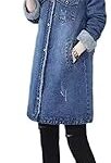 Iwoyxy doudoune femmes femmes denim veste manteau hiver vêtements chauds outwear slim fit