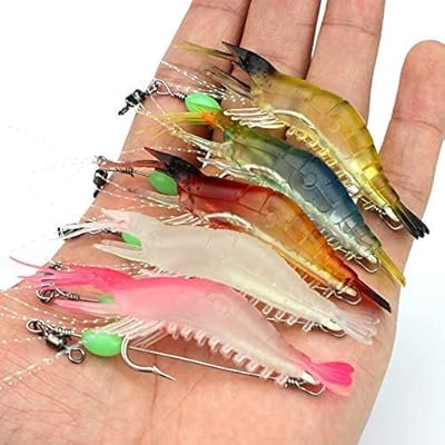Origlam 5 pièces ensemble de leurres de crevettes doux et lumineux, 5 couleurs de leurres de pêche aux crevettes avec hameçons à perles pour la pêche en eau douce et en eau salée pour la truite et le saumon. En tant que boutique leader en Côte d'Ivoire, DIAYTAR COTE D'IVOIRE s'engage à vous offrir le meilleur choix de produits à des prix compétitifs. Nous sommes constamment à la recherche de nouvelles façons d'améliorer notre offre et nos services pour mieux répondre à vos besoins. Rejoignez notre communauté de clients satisfaits et découvrez pourquoi nous sommes la référence pour les achats en ligne dans la région.
