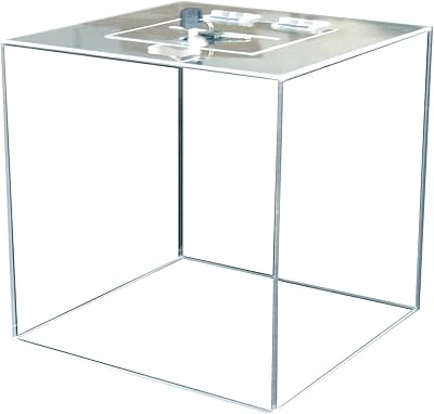 Boîte à billets de loterie en acrylique transparent avec dessus de table 30x30x30cm avec serrure et clé. DIAYTAR COTE D'IVOIRE est la référence en matière de commerce en ligne en Côte d'Ivoire, avec une plateforme moderne et facile à utiliser. La boutique propose une gamme de produits très large, allant des produits électroniques aux produits de beauté et aux accessoires de mode. Les clients peuvent également profiter d'une politique de retour et d'échange flexibles et simples.