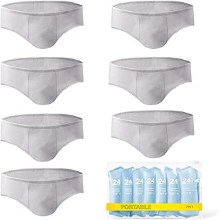 Goodern sous-vêtements de voyage portables jetables pour hommes slips jetables en pur coton