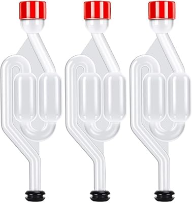 Paquet de 3 sas à air de fermentation double barboteur de type s