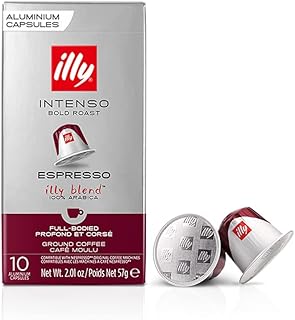 Capsules de café illy roast intenso bold espresso blend, 10 pièces, 57 g