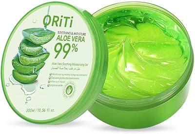 Gel hydratant pour le visage aureti à 99 % d'extrait d'aloe vera