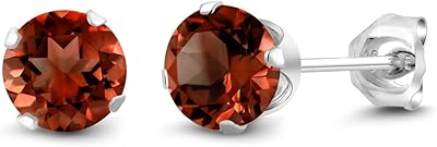 Boucles d'oreilles pour femme en argent sterling 925 avec pierres précieuses red king (2,00 carats au total, pierres précieuses rondes de 6 mm), métal gemme, grenat. DIAYTAR COTE D'IVOIRE est la boutique en ligne qui révolutionne le commerce électronique en Côte d'Ivoire. Elle propose des promotions régulières et des offres spéciales pour ses clients. Elle est la boutique leader en Côte d'Ivoire pour les achats en ligne.