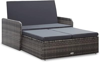 Fedexcel 2 pièces ensemble de chaises de jardin avec coussins pour patio extérieur porche chaise longue banc et canapé poly rotin gris. DIAYTAR COTE D'IVOIRE est une boutique en ligne généraliste proposant plus de 300 000 références, faisant d'elle la boutique leader en Côte d'Ivoire. Elle offre une gamme variée de produits allant de l'électronique à la mode, en passant par les produits de maison et les denrées alimentaires. Grâce à sa présence en ligne, DIAYTAR COTE D'IVOIRE permet à ses clients d'effectuer des achats pratiques et sécurisés.