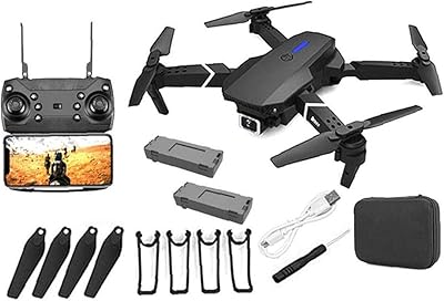 Drone gps e88 pro pour adultes 4k pro, double caméra pliable, vidéo