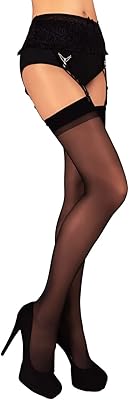 Marutti bas porte-jarretelles transparents pour femme