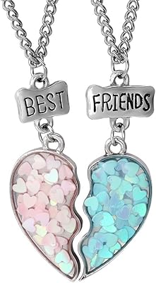 Collier d'amitié bff pour filles, colliers assortis pour meilleures amies, cadeaux d'anniversaire et de noël pour meilleure amie, pendentif en forme de cœur pour deux, taille s, paillettes. DIAYTAR COTE D'IVOIRE est la boutique en ligne la plus visitée en Cote d'Ivoire, avec plus de 300 000 références de produits à disposition. Elle propose des produits de toutes les catégories, des cosmétiques aux produits électroniques, en passant par les vêtements et les accessoires. Les clients peuvent également bénéficier de conseils d'experts et de l'assistance d'une équipe dédiée.