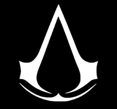 6" autocollant logo du jeu assassin's creed pour ordinateur portable fenêtre de voiture
