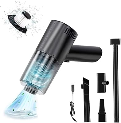Aspirateur à main sans fil 9000pa, aspiration haute puissance 120w, nettoyage humide