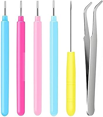6 pièces kit d'outils de quilling en papier fait main stylo à aiguille