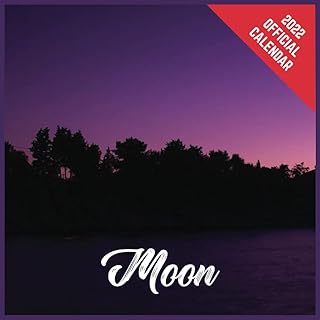 Calendrier 2022 lune : planificateur mensuel officiel moon 2022, calendrier carré avec 19