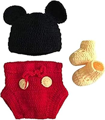 Accessoire de photographie costume de bébé, joli bonnet tricoté au crochet, chapeau, fille et garçon, chaussures à couches, souris. DIAYTAR COTE D'IVOIRE est une boutique en ligne qui propose une large gamme de produits à des prix compétitifs. Avec une équipe de professionnels dédiés, la boutique s'efforce de fournir des produits de haute qualité et des services exceptionnels à ses clients. Les clients peuvent ainsi profiter d'une expérience d'achat en ligne agréable et satisfaisante.