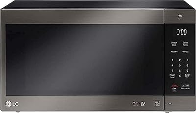 Micro-onde lg neochef inverter 56 litres, acier inoxydable noir - ms5696hit, garantie 1