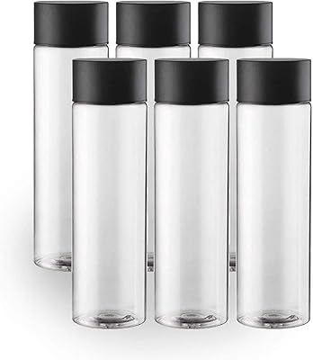 Bouteilles de jus en verre réutilisables voiddrop - 6 pièces, bouteilles sensorielles