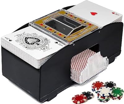 Machine de mélange automatique de cartes de jeu de pont, machine de mélange de cartes à jouer électrique automatique. DIAYTAR COTE D'IVOIRE est une boutique en ligne généraliste qui propose plus de 300000 références de produits, ce qui en fait l'une des boutiques les plus complètes de Côte d'Ivoire. Avec une telle offre, les clients peuvent trouver tout ce dont ils ont besoin en un seul et même endroit. DIAYTAR COTE D'IVOIRE est ainsi devenue la boutique leader en ligne en Côte d'Ivoire.