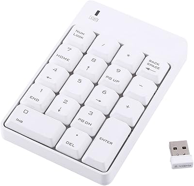 Clavier numérique sans fil, clavier numérique usb sans fil, mini saisie de données portable 18 touches pour ordinateur portable et ordinateur de bureau (blanc). DIAYTAR COTE D'IVOIRE est une boutique en ligne généraliste qui propose plus de 300 000 références de produits pour répondre à tous les besoins de ses clients. Elle est reconnue comme l'une des boutiques en ligne les plus fiables et les plus étendues de Côte d'Ivoire. Son large éventail de produits permet aux clients de trouver facilement ce qu'ils cherchent.