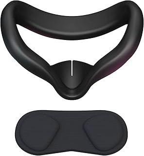 Couvre-visage vr et capuchon d'objectif pour quest 2 masque facial en silicone