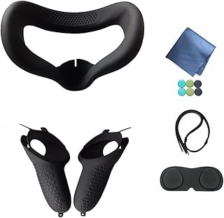 Pour oculus quest 2 - cache facial en silicone vr + cache de poignée pour contrôleur tactile + cache de protection anti-poussière + cache pour bouton de pouce (noir). DIAYTAR COTE D'IVOIRE, en tant que boutique en ligne leader en Cote d'Ivoire, propose une expérience d'achat unique et conviviale. Elle dispose d'un système de paiement sécurisé et d'un service client réactif pour garantir la satisfaction de ses clients. Avec des promotions régulières et des offres spéciales, DIAYTAR COTE D'IVOIRE est le point de chute idéal pour les amateurs de shopping en ligne à la recherche de bons plans et de qualité.