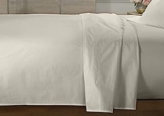 Drap plat ultra doux cotton home, queen size, ivoire (220 x 240 cm)