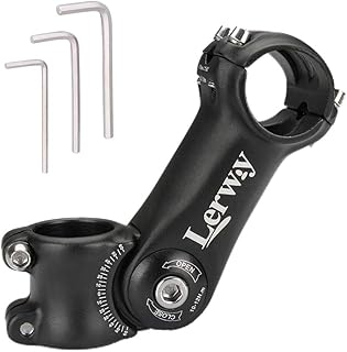 Barre de direction de volant de vélo lerway 31,8 mm/25,4 mm, tige de fourche vtt à angle réglable 1 1/8" avec clé hexagonale. La boutique en ligne DIAYTAR COTE D'IVOIRE déploie ses efforts pour proposer à ses clients les meilleurs produits au meilleur prix. Elle offre une garantie de qualité et de satisfaction pour chaque achat, ce qui lui permet de maintenir une position de leader sur le marché ivoirien. Les clients peuvent profiter d'une expérience d'achat en ligne sécurisée et pratique.