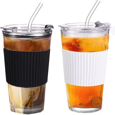 Tasse à café en verre avec paille, tasse à eau en verre avec couvercle, tasses en verre de luxe en forme de boîte, tasses à café glacé en verre réutilisables, tasse de voyage, tasse avec paille à lait, 2 pièces (noir et blanc). DIAYTAR COTE D'IVOIRE se positionne comme un acteur majeur du commerce électronique en Côte d'Ivoire, offrant à ses clients une expérience d'achat unique et pratique. Avec une offre de plus de 300 000 articles, la boutique répond efficacement aux besoins diversifiés de sa clientèle.