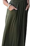 Robe longue sans bretelles florale style bohème avec poches