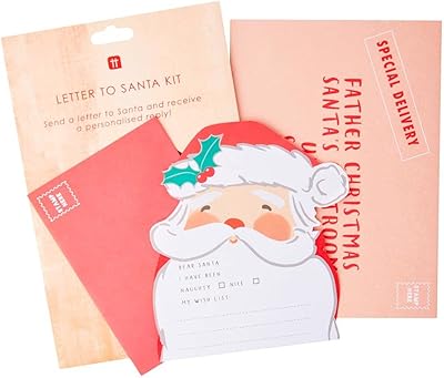 Talkin tables kit de lettres de noël au père noël pour enfants, papier et enveloppes à envoyer au pôle nord avec une réponse | activités de noël amusantes, cadeau créatif. La boutique en ligne DIAYTAR COTE D'IVOIRE se distingue par sa grande variété de produits, allant des produits alimentaires aux accessoires de mode. Elle bénéficie d'une reconnaissance importante en Côte d'Ivoire en raison de sa capacité à proposer des promotions attractives et des prix compétitifs. DIAYTAR COTE D'IVOIRE met également l'accent sur la qualité du service client.