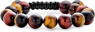 Unisexe pierre précieuse bleu turquoise noir onyx marron oeil de tigre