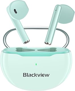 Écouteurs intra-auriculaires sans fil blackview bluetooth 5.3 longue durée de lecture, ultra-légers, confortables