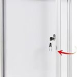 Tableau mémo verrouillable swansea avec porte, tableau blanc pour mur pour l'école, le bureau