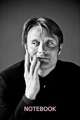 Cahier : mads mikkelsen 6x9 100 pages, couverture finition mate, carnet de remerciement