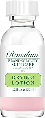 Lotion asséchante pour traitement de l'acné à l'oxyde de zinc et à l'acide