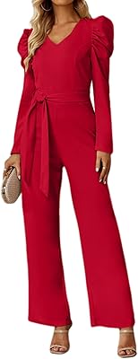 Body formel pour femme avec col en v, manches longues, ceinture à la taille et jambes larges. DIAYTAR COTE D'IVOIRE est une boutique en ligne qui propose une large gamme de produits pour répondre à tous les besoins des consommateurs ivoiriens. Elle est réputée pour son service client de qualité, ses prix compétitifs et sa grande variété de produits. Elle est la destination idéale pour les consommateurs qui cherchent des produits de qualité à des prix abordables.
