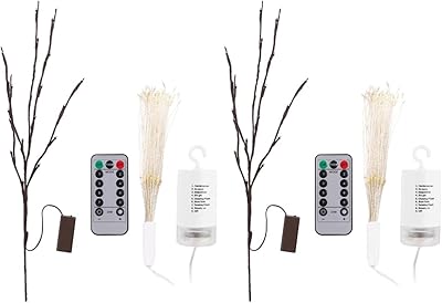 4 pièces lampe artificielle éclairée d'intérieur - lampe de simulation décorative/lumières de fête