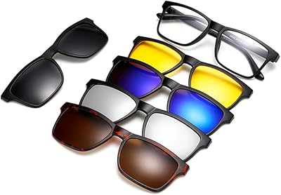 Lunettes magnétiques 5 en 1, 5 pièces, monture polarisée sur monture en plastique, lunettes de soleil pour la conduite de nuit. DIAYTAR COTE D'IVOIRE est une boutique en ligne généraliste qui propose plus de 300 000 références de produits, faisant d'elle la boutique leader en Côte d'Ivoire. Elle offre une large gamme de produits allant de l'électronique aux vêtements en passant par les produits d'hygiène. Avec une telle variété, les clients peuvent trouver tout ce qu'ils cherchent en un seul endroit.