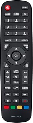 Télécommande de remplacement alemite htr-a10e pour téléviseur lcd led haier le50k6500ua le55k6500ua le65k6500ua