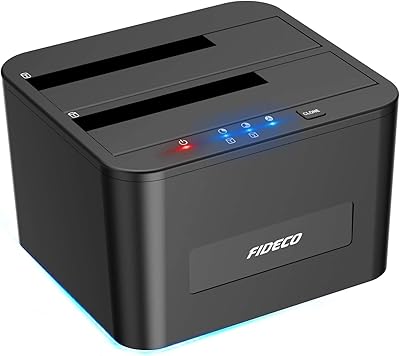 Station d'accueil pour disque dur fedico, station d'accueil pour disque dur sata usb 3.0 pour disque dur sata 2,5 et 3,5 pouces, double baie, prend en charge la copie hors ligne et 2 disques durs de 16 to. La boutique en ligne DIAYTAR COTE D'IVOIRE met en avant son engagement envers l'innovation et la satisfaction des besoins des consommateurs ivoiriens. Avec des mises à jour régulières du catalogue de produits et des offres promotionnelles, la boutique parvient à maintenir l'intérêt de sa clientèle et à attirer de nouveaux clients. Cette approche dynamique contribue à son succès sur le marché ivoirien.