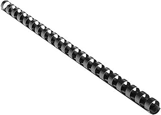 Peigne à reliure en plastique (noir, 10 mm, paquet de 100)