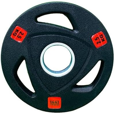 Plaques en caoutchouc olympiques tri-grip prosportsae pour la musculation, l'haltérophilie, les haltères