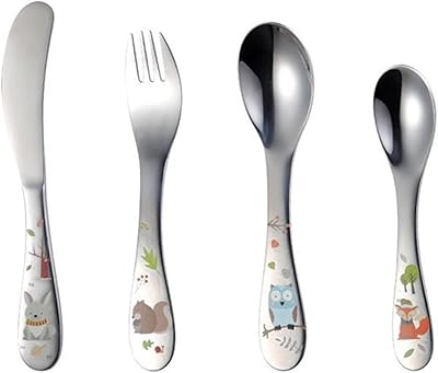 Ensemble de couverts pour enfants brain giggles - ensemble de couverts en acier