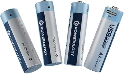 Batterie lithium-ion rechargeable usb powerology (450 mah), réutilisable avec câble micro usb, 4
