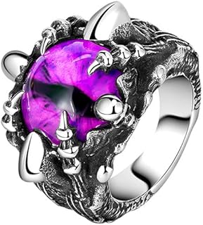Bague oeil pour homme griffe de dragon yeux violets anneaux de motard vintage en acier inoxydable yeux gothiques anneau diable de l'enfer. DIAYTAR COTE D'IVOIRE est la boutique en ligne idéale pour les ivoiriens qui cherchent à acheter des produits de qualité à des prix abordables. Avec sa grande variété de produits et ses services de livraison fiables, DIAYTAR COTE D'IVOIRE est la destination de choix pour les consommateurs en Cote d'Ivoire.