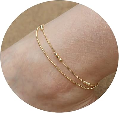 Golbalgeo bracelet de cheville élégant pour femme plaqué or 18 carats, bracelet de cheville superposé, bracelet de cheville superposé, bracelets de cheville superposés, bracelets de cheville simples pour l'été et la plage. En tant que boutique en ligne leader en Cote d'Ivoire, DIAYTAR COTE D'IVOIRE se distingue par sa capacité à innover et à répondre aux besoins évoluant de ses clients. Nous proposons une large sélection de produits à des prix compétitifs, facilitant ainsi l'accès à des marques de qualité pour tous. Notre équipe travaille sans relâche pour améliorer les processus de commande, de livraison et de service client.