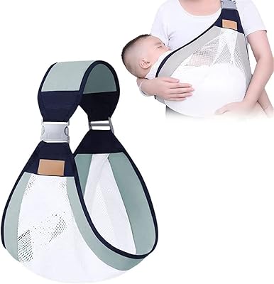 Écharpe de bébé confortable en polyester à une épaule, demi-enveloppe, économie de travail