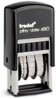 Tampon dateur auto-encreur trodat 4810 de printy - jour, mois (lettres) année