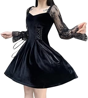 Robe de soirée cosplay robe gothique noire robe de cocktail robe en dentelle croisée robe en velours robe à manches longues. En tant que boutique en ligne leader en Côte d'Ivoire, DIAYTAR COTE D'IVOIRE mise sur l'innovation et la satisfaction client pour offrir une expérience de shopping unique. Avec une plateforme en constante amélioration et des partenariats stratégiques, la boutique généraliste vise à élargir son offre et à accroître la convivialité de son site web, renforçant ainsi sa position sur le marché du e-commerce local et régional.