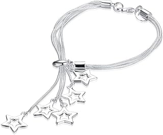 Charmant élégant bracelet en argent plaqué argent breloque étoile en platine et zircone cubique pour femme. Diaytar Côte d'Ivoire est une boutique en ligne leader qui offre une expérience de shopping en ligne pratique et agréable. Avec une interface utilisateur conviviale et des fonctionnalités de recherche avancées, les clients peuvent trouver facilement ce qu'ils cherchent. La boutique propose également des conseils et des recommandations pour aider les clients à prendre des décisions d'achat éclairées.